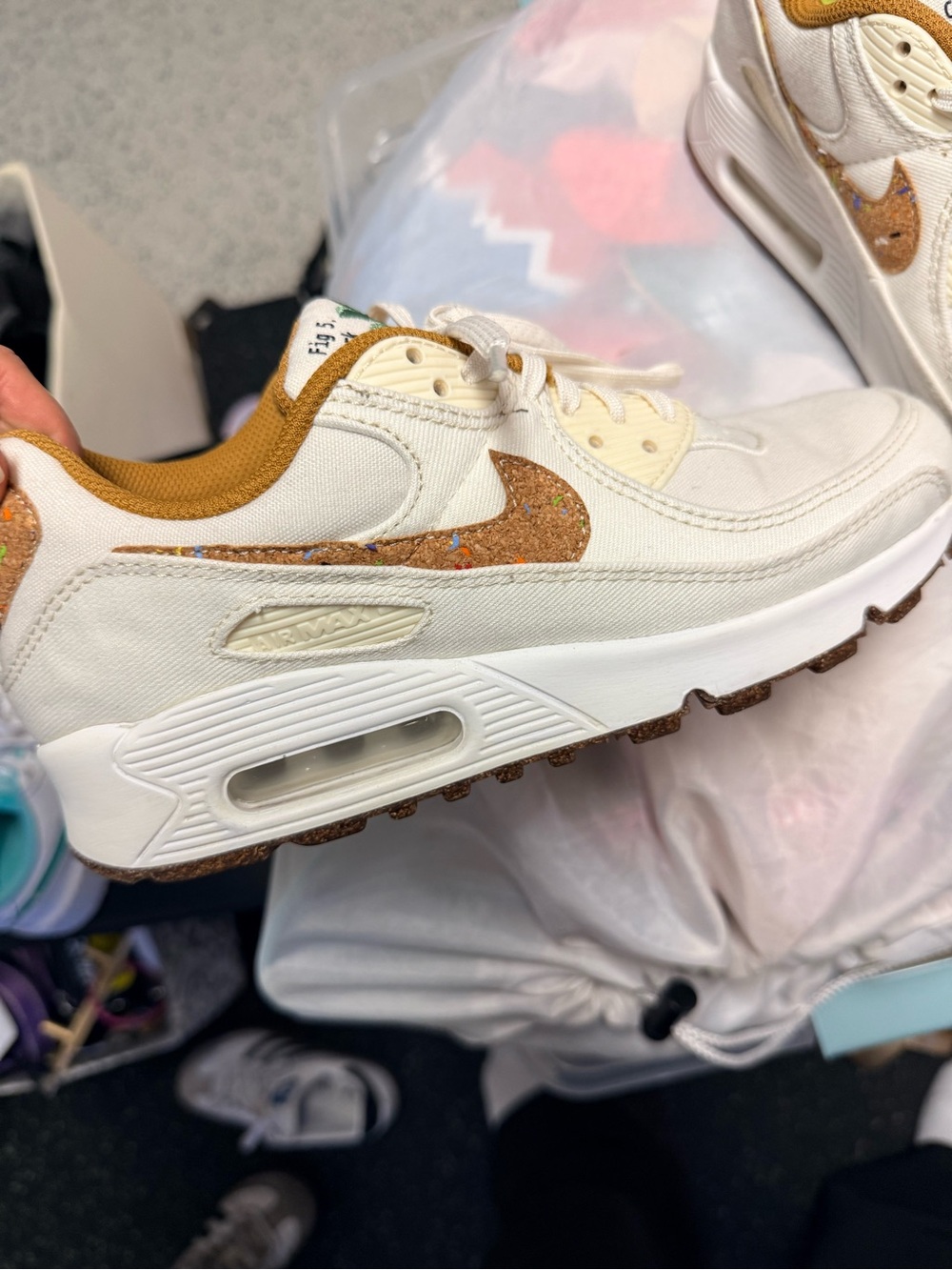 Nike AirMax Cream & Tan Athletic Sneakers - Cork Limited Edition